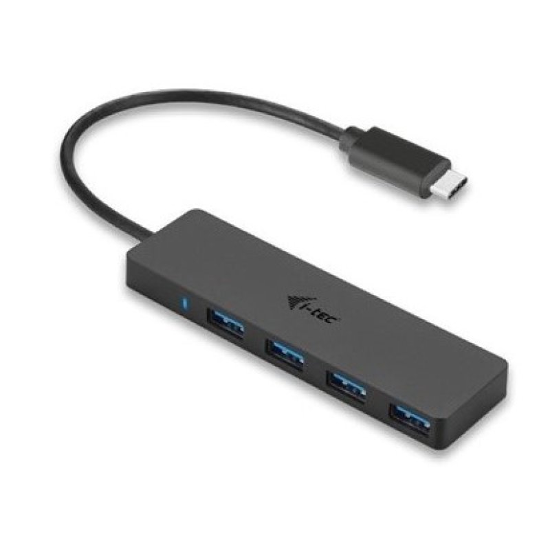 Adaptér HUB USB-C 3.1 Slim 4-Port iTec (z boku) | Repaspoint.cz