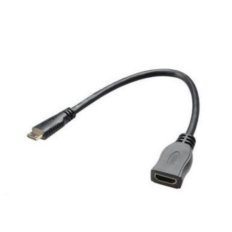 Redukce Mini HDMI/HDMI 10cm (M/F) AKASA | Repaspoint.cz