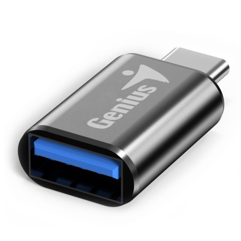 Redukce z USB-C na USB-A, ACC-C2A, kovově šedá, GENIUS | Repaspoint.cz